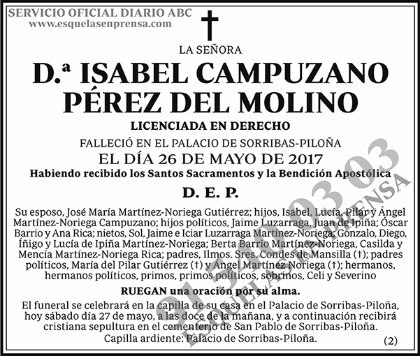 Isabel Campuzano Pérez del Molino